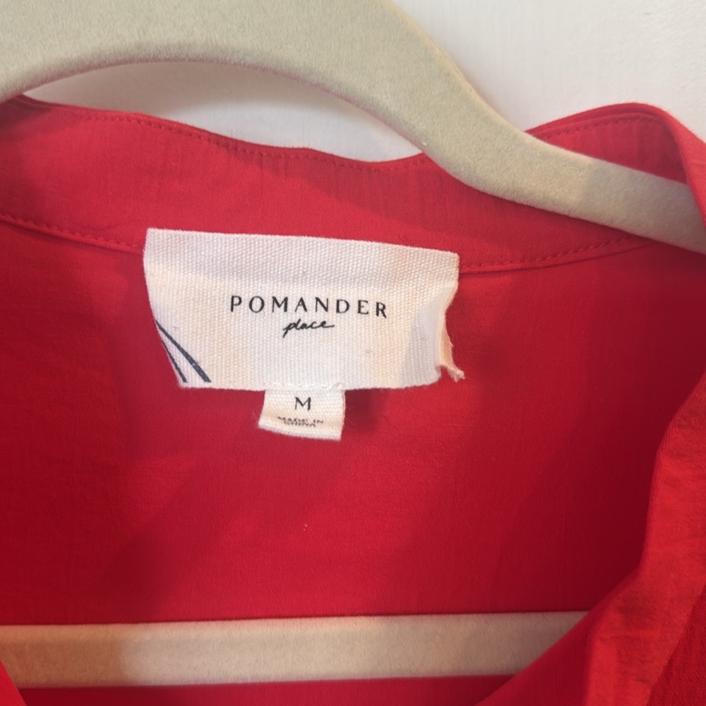Pomander Place Tuckernuck Red Chelsea Dress Size Medium - Picture 5 of 8
